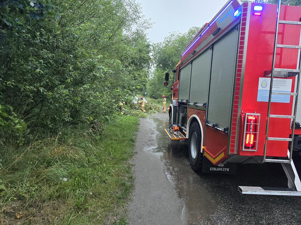 Burza w powiecie Strażacy już działają